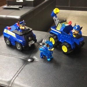 Bundle of Paw Patrol Toys- Plus Light up Mighty Pups Chase